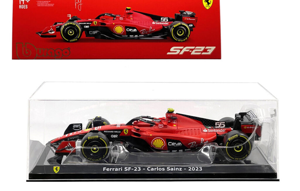 1_24 BBurago 2023 Formula 1 Ferrari SF-23 #55 Carlos Sainz Car Model